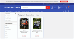 Desktop Screenshot of kevinsgolfcarts.com